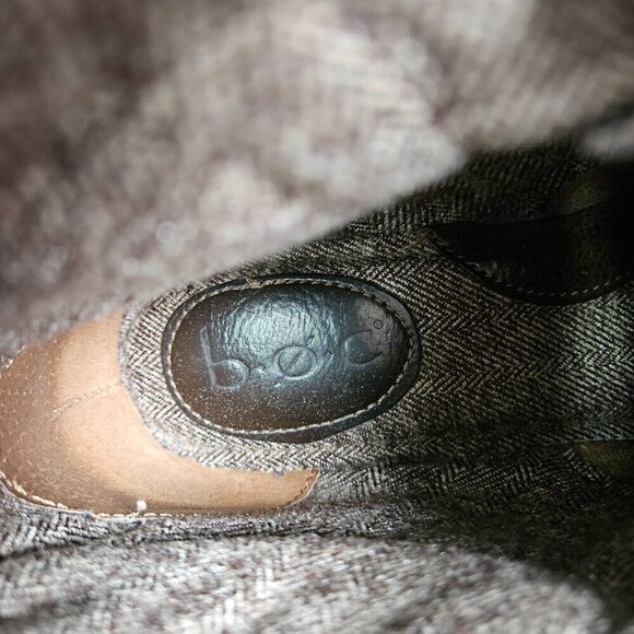 Born | BOC Saturn II Latte Faux Leather Fold Over Combat/Moto Lug Boot 7 - Picture 8 of 9